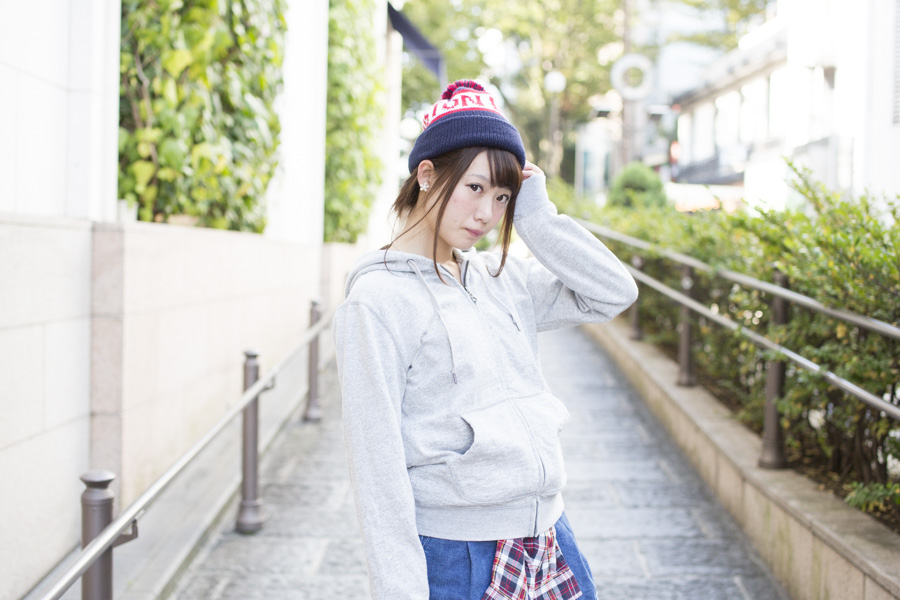 パーカー女子 写真散歩