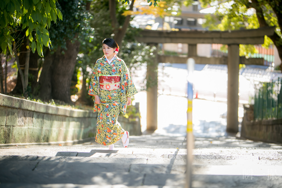 上野公園周辺で着物ポートレート - ULTIMOFOTO