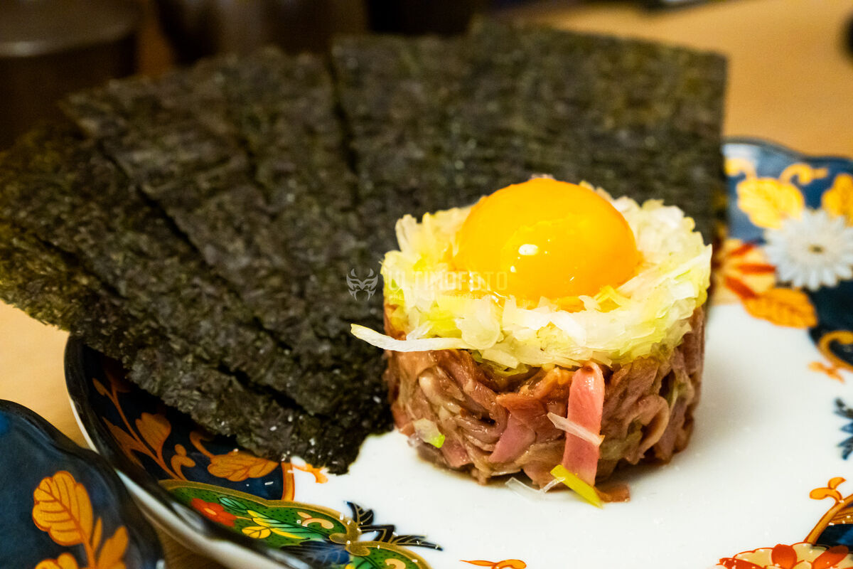 生たんユッケ風