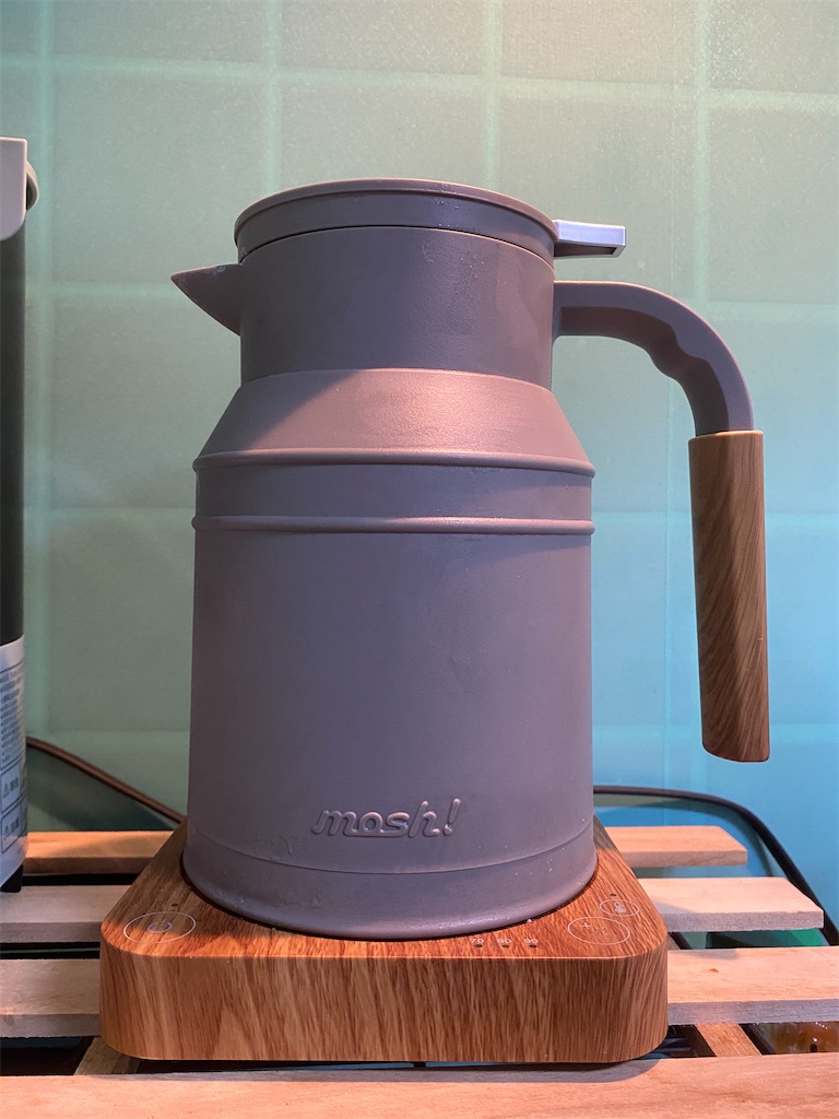 新品・未使用】電気ケトル mosh! モッシュ M-EK1 (ブラウン) 送料無料