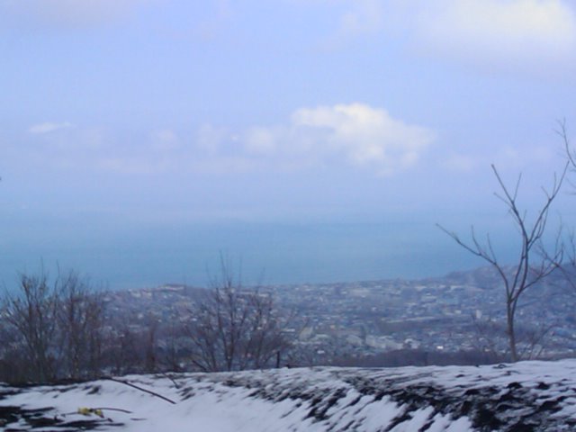 毛無峠　小樽側７合目からの眺め