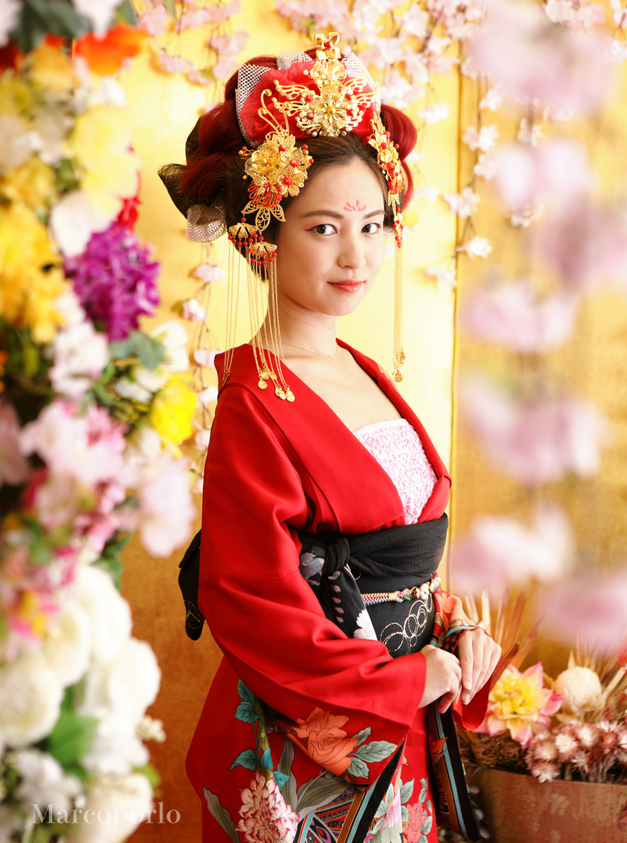時代　押絵　美人　花魁　遊女　縦約105㎝×横約49.5㎝　特大 BJ212 吉原遊郭・おいらん・花魁遊女の変身やコスプレにまげ部分日本髪