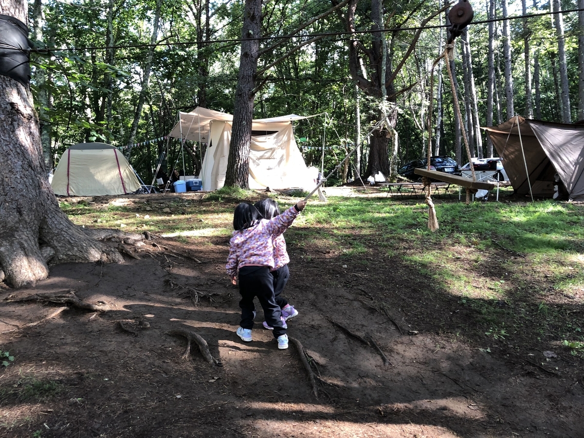 施設編 山梨県 みずがき山森の農園キャンプ場はおすすめ林間キャンプ場 キャンプ ティー が入りましたよ
