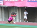 試合前の裕二とおばちゃん