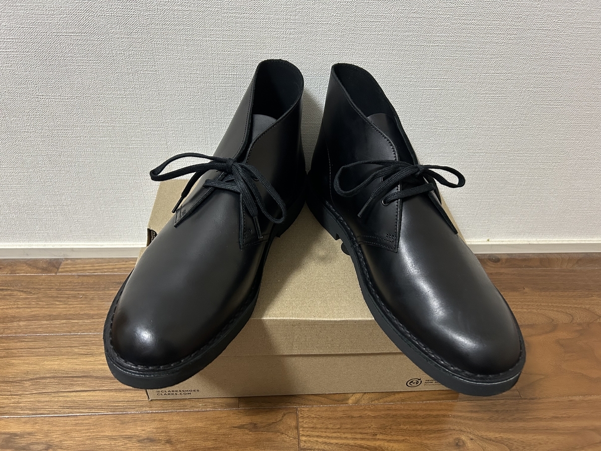 未使用✨クラークスオリジナルズ　デザートブーツ　チャッカブーツ　ブラック　レザー 未使用✨クラークスオリジナルズ デザートブーツ チャッカブーツ
