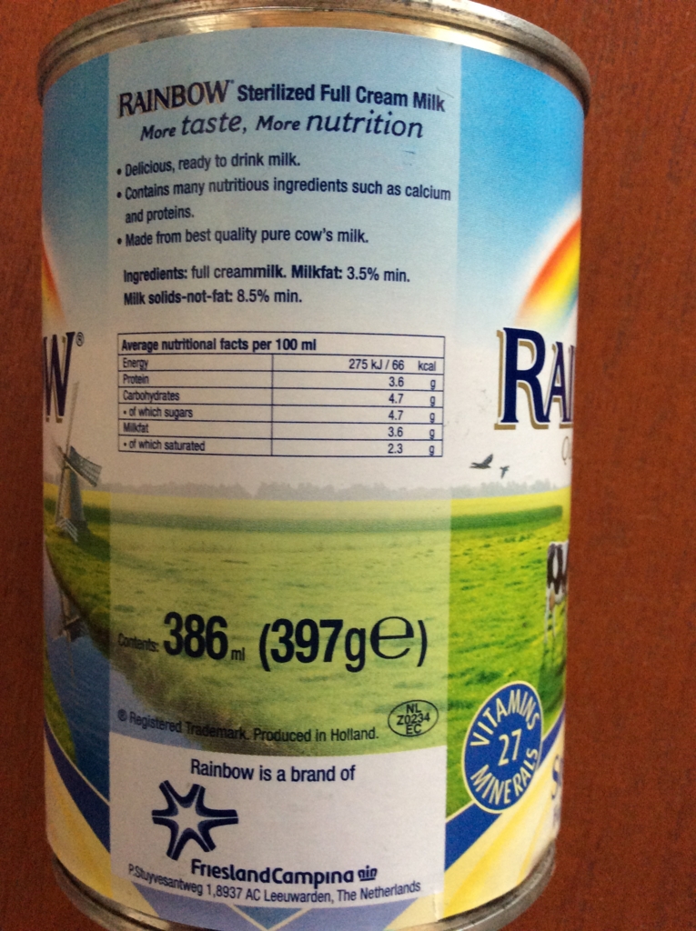 日本では売っていない 缶入りの牛乳について 重たい女歴31年のわたしが色々書くブログ