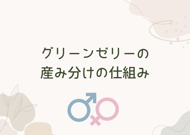 グリーンゼリーの産み分けの仕組み