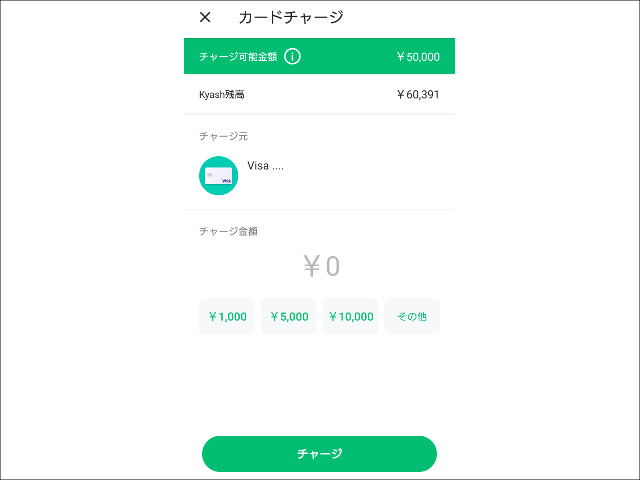 Kyashアプリより