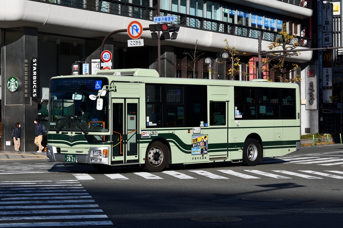京都市バス 3821号車 [京都 200 か 3821] - Martinの車両紹介