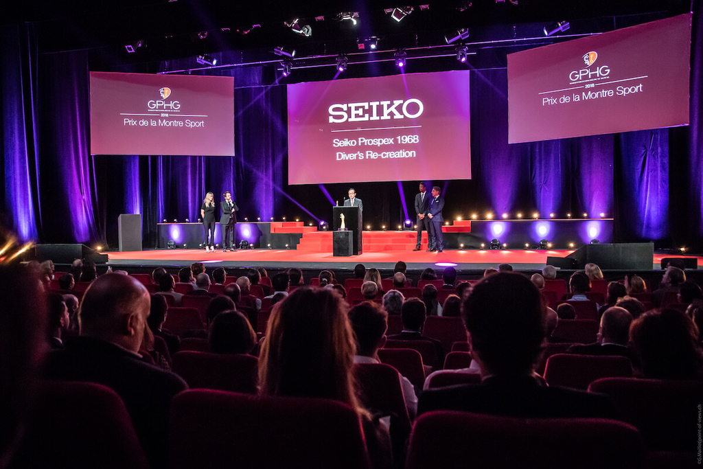 GPHGでセイコーが受賞した際の会場写真