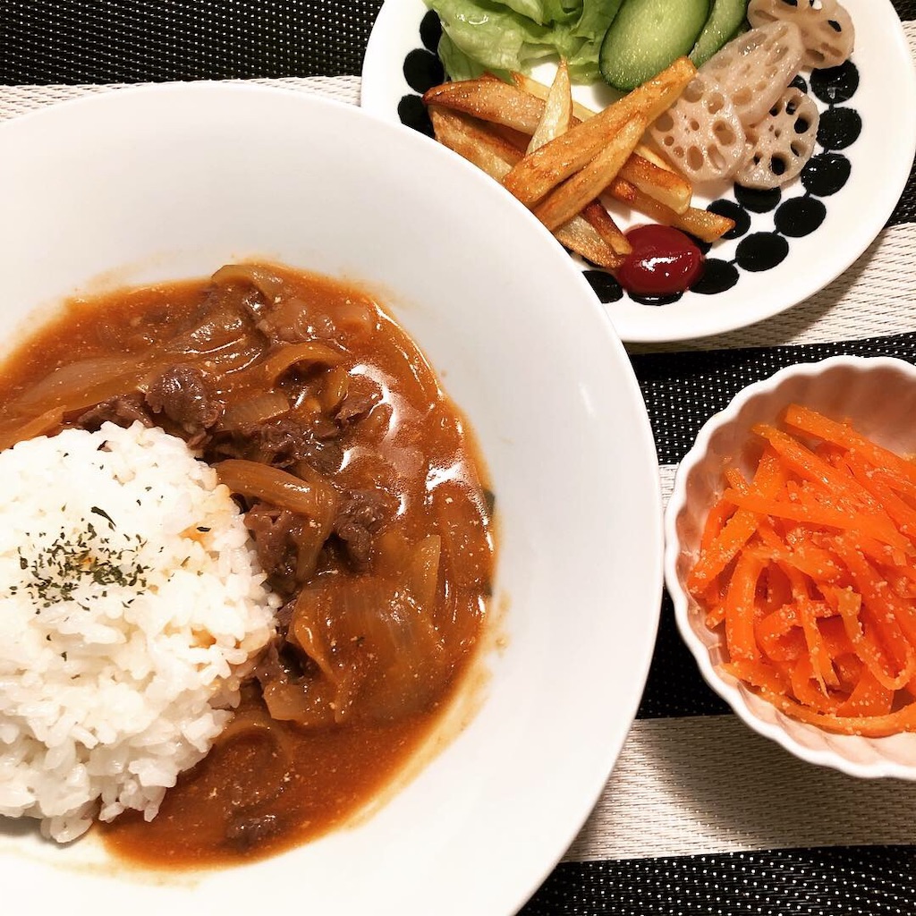 ビーフストロガノフ と たらこにんじん と はてなブログ 頑張らないご飯