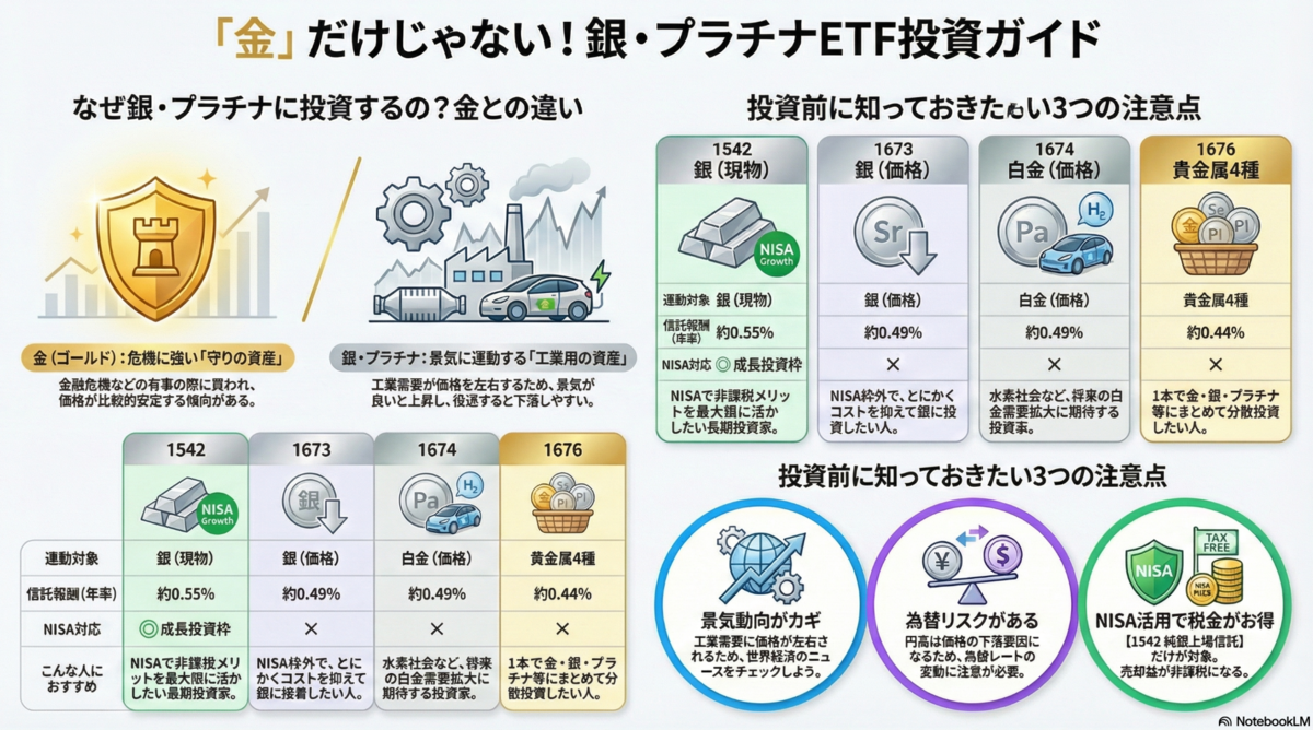 完全ガイド】銀・白金への投資方法とおすすめETF徹底解説 - まるいの日記
