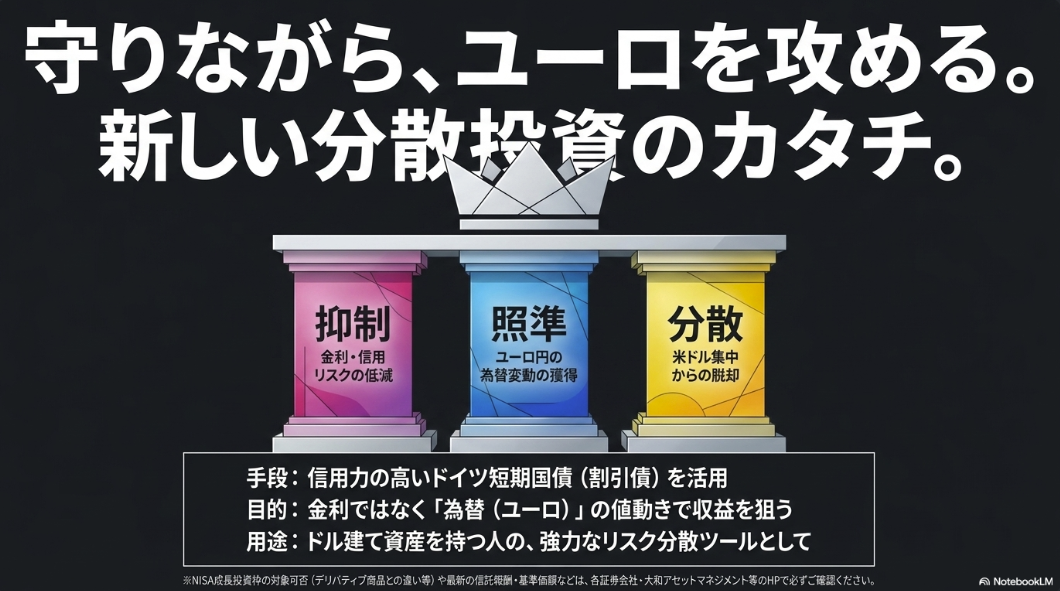 613Aが持つ抑制・照準・分散の3つの特徴をまとめた図