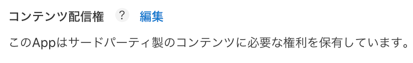 コンテンツ配信権