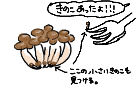 きのこ攻防戦 - とわたし