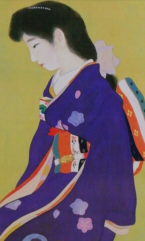 模写/池田輝方/美人画/布袋屋掛軸HG-597 Yahoo!オークション - 真作 田口青児 美人画 『姉妹妓』掛軸