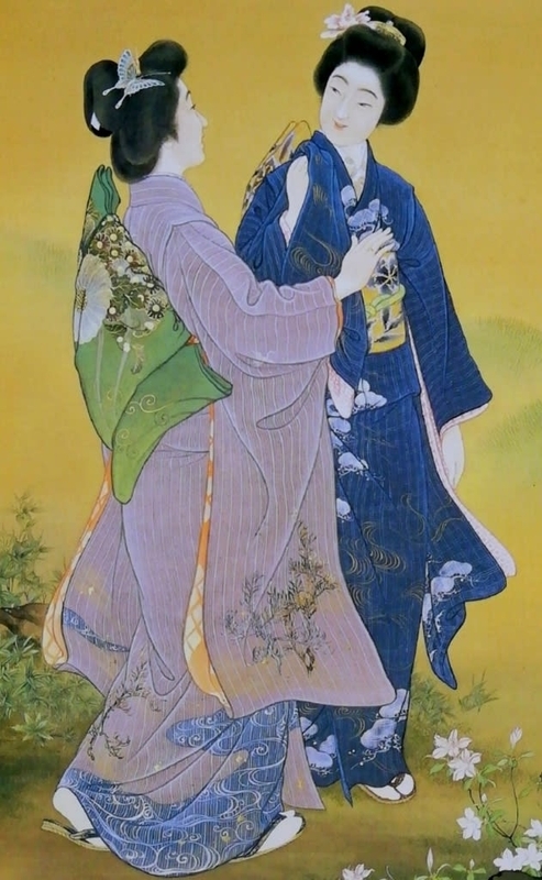 美人画等に描かれた着物 明治から昭和初期まで - シロガネの草子