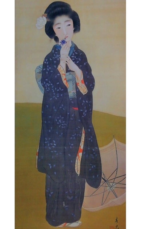 美人画等に描かれた着物 明治から昭和初期まで - シロガネの草子