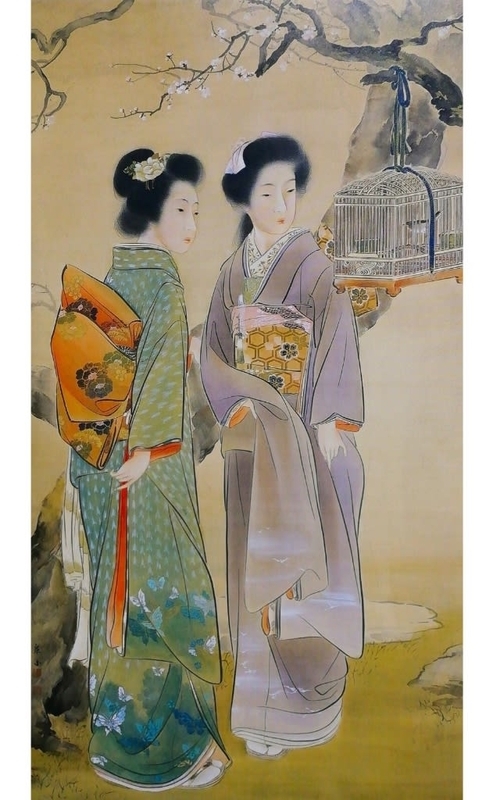 美人画等に描かれた着物 明治から昭和初期まで - シロガネの草子