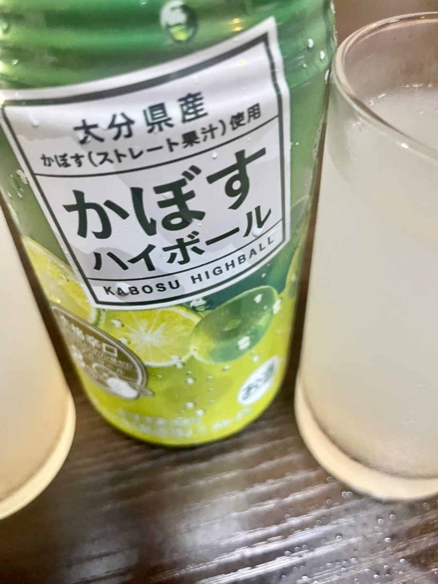 缶のかぼすハイボール