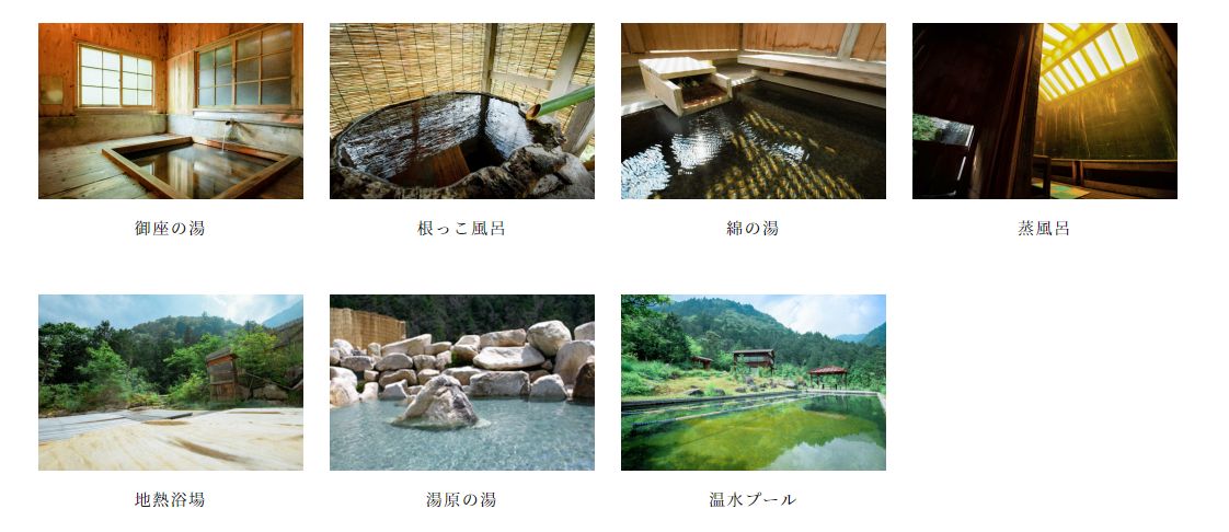 温泉の種類一覧