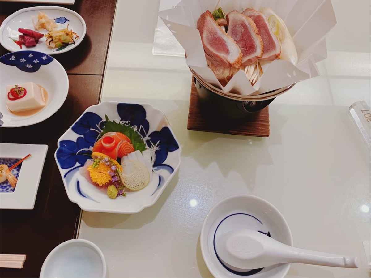 夕食　お刺身など