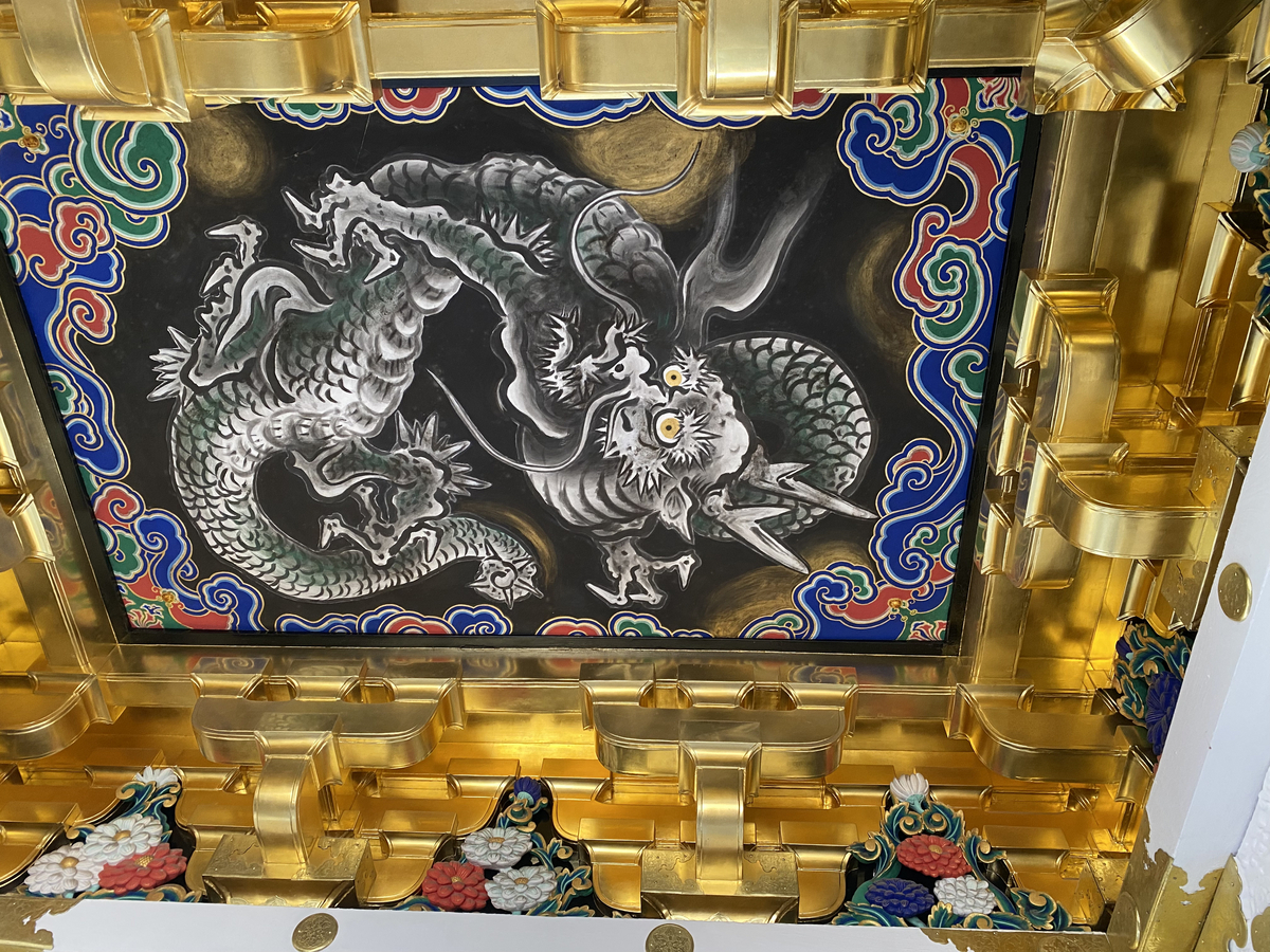 天井に描かれている鳴龍