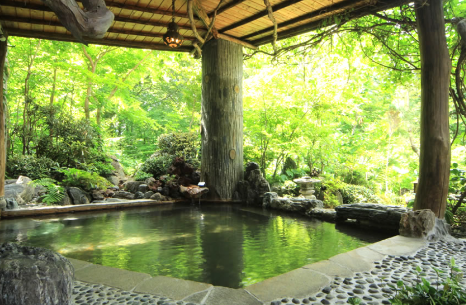 五峰荘の露天風呂