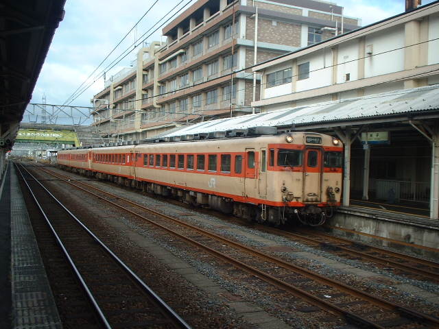 山陰本線　普通列車　キハ58系　米子駅