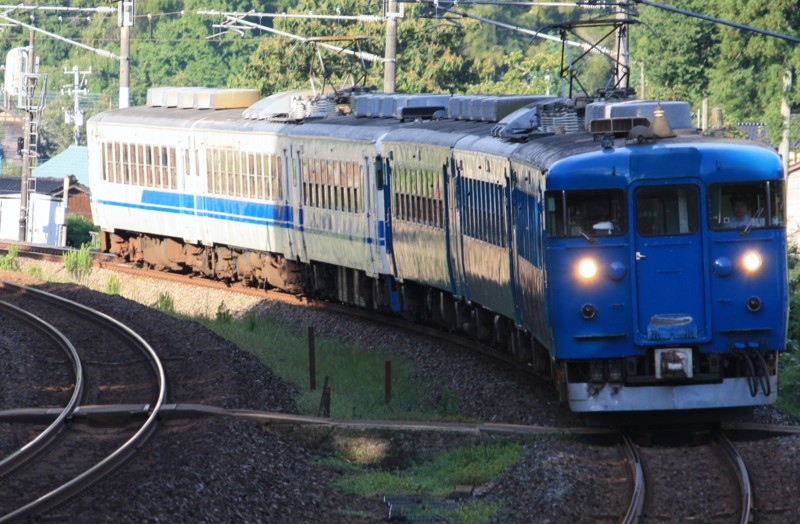 北陸本線　普通列車（431Ｍ）　475系＠津幡～倶利伽羅