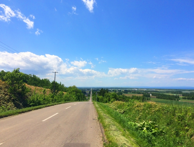 青空,道路,清々しい