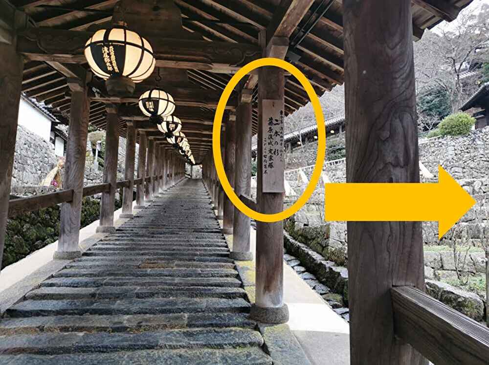 長谷寺,二本の杉,道順,どこにある？