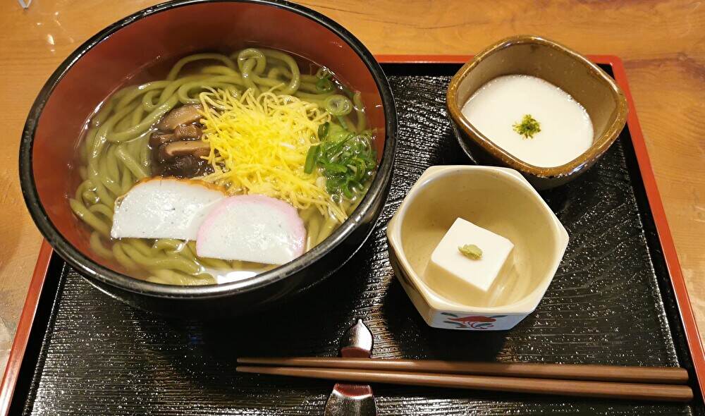 長谷寺,グルメ,よもぎうどん