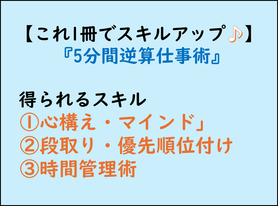 仕事ができる人,ビジネススキルアップ,心構え・マインド,段取り・優先順位付け,時間管理術