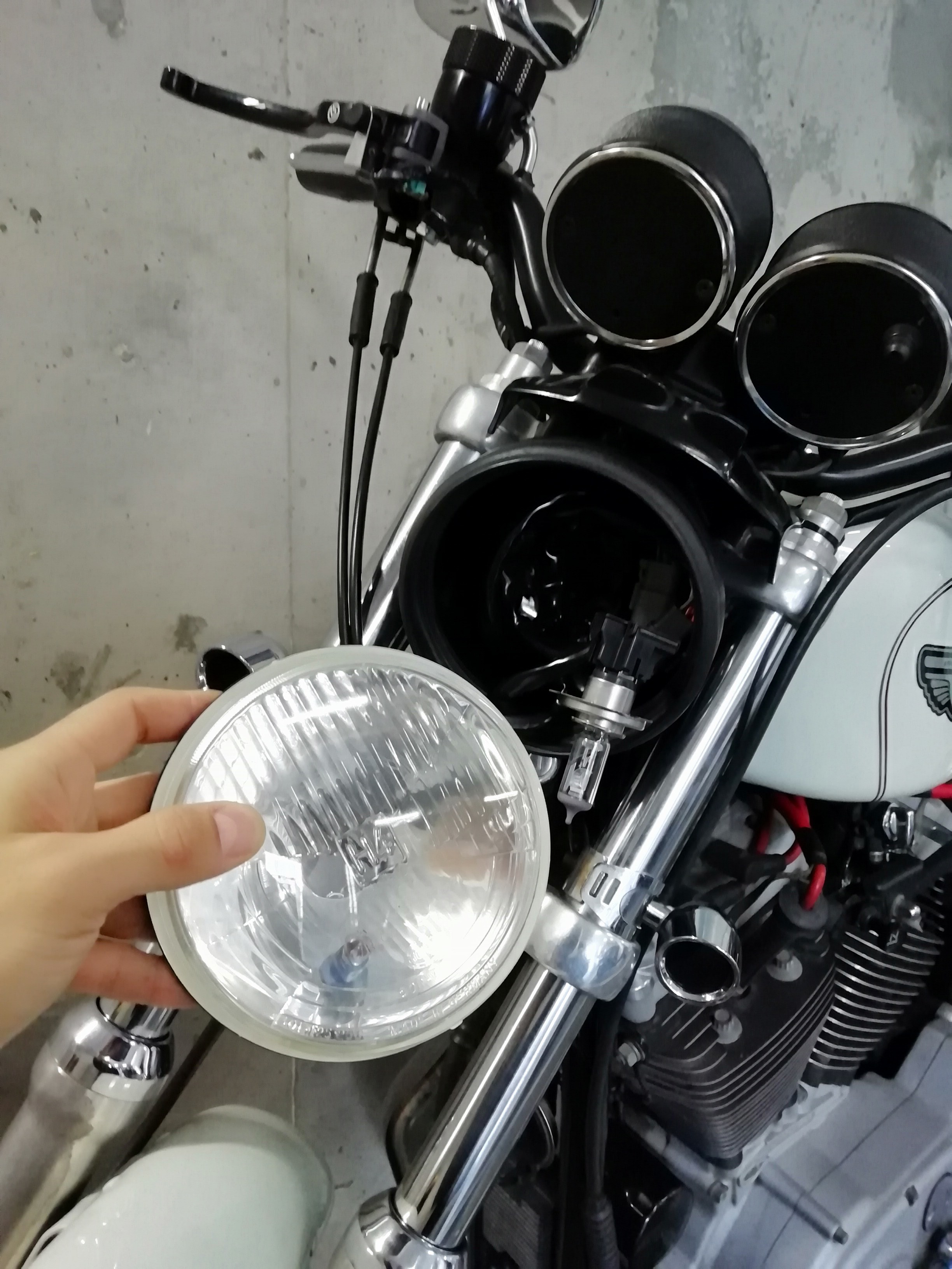 XL1200S 取り外し純正ライト スポーツスター（スポーツスターの