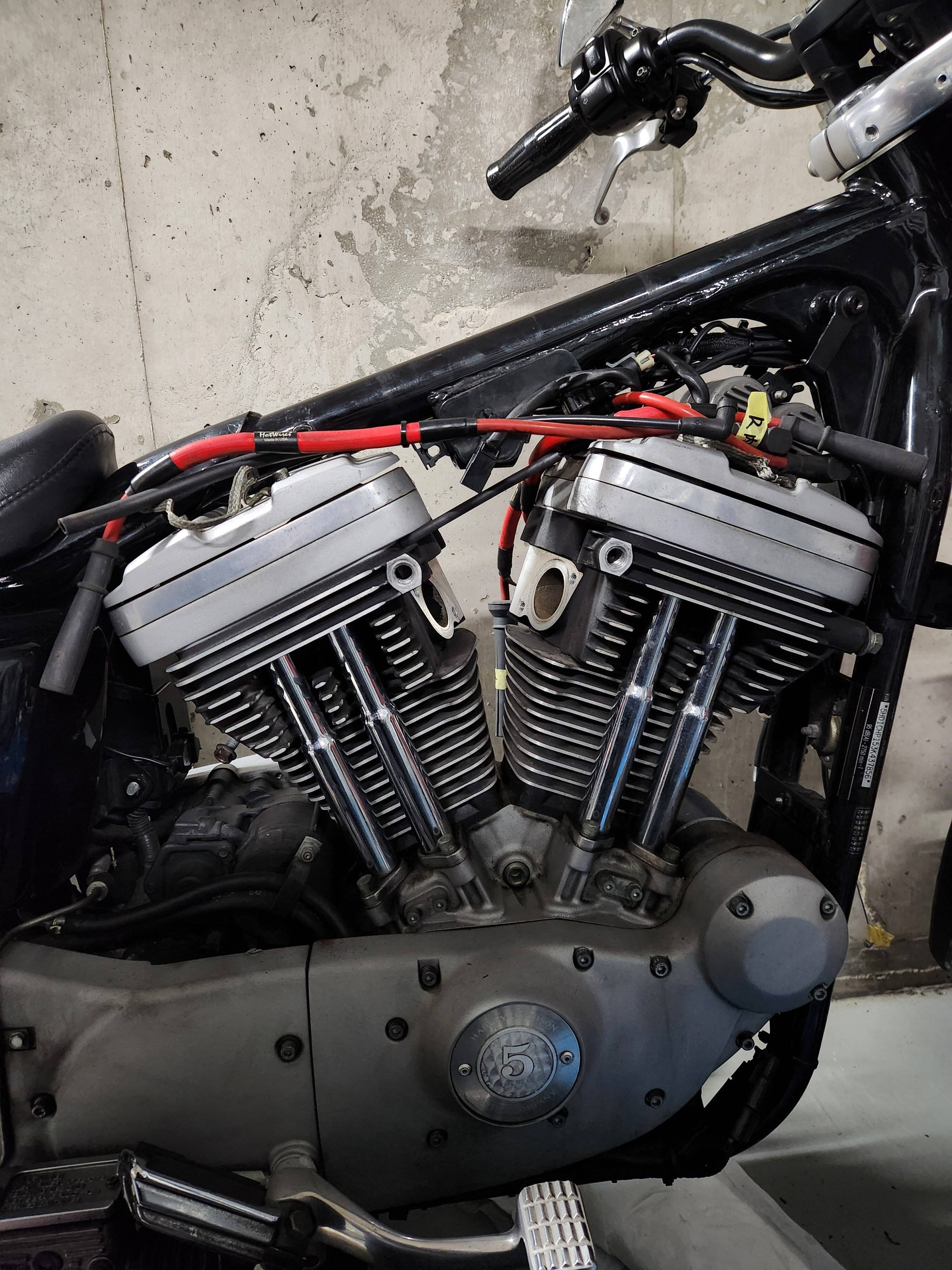 スポーツスター XL1200 走約 10500Km 2007年式 腰上OH済 XL1200S 腰上オーバーホール ①分解 - スポーツスター '03 XL1200S