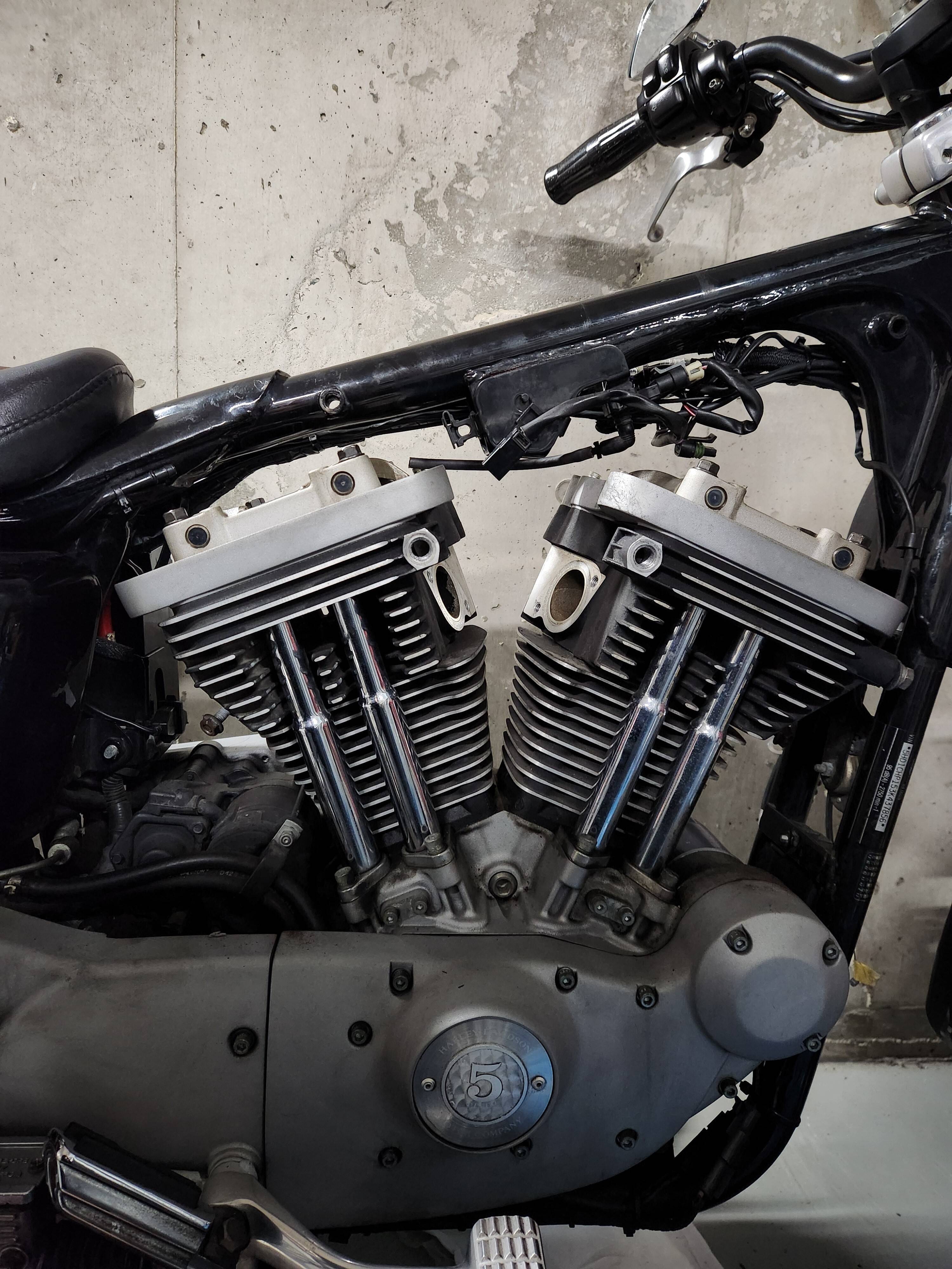スポーツスター XL1200 走約 10500Km 2007年式 腰上OH済 XL1200S 腰上オーバーホール ①分解 - スポーツスター '03 XL1200S
