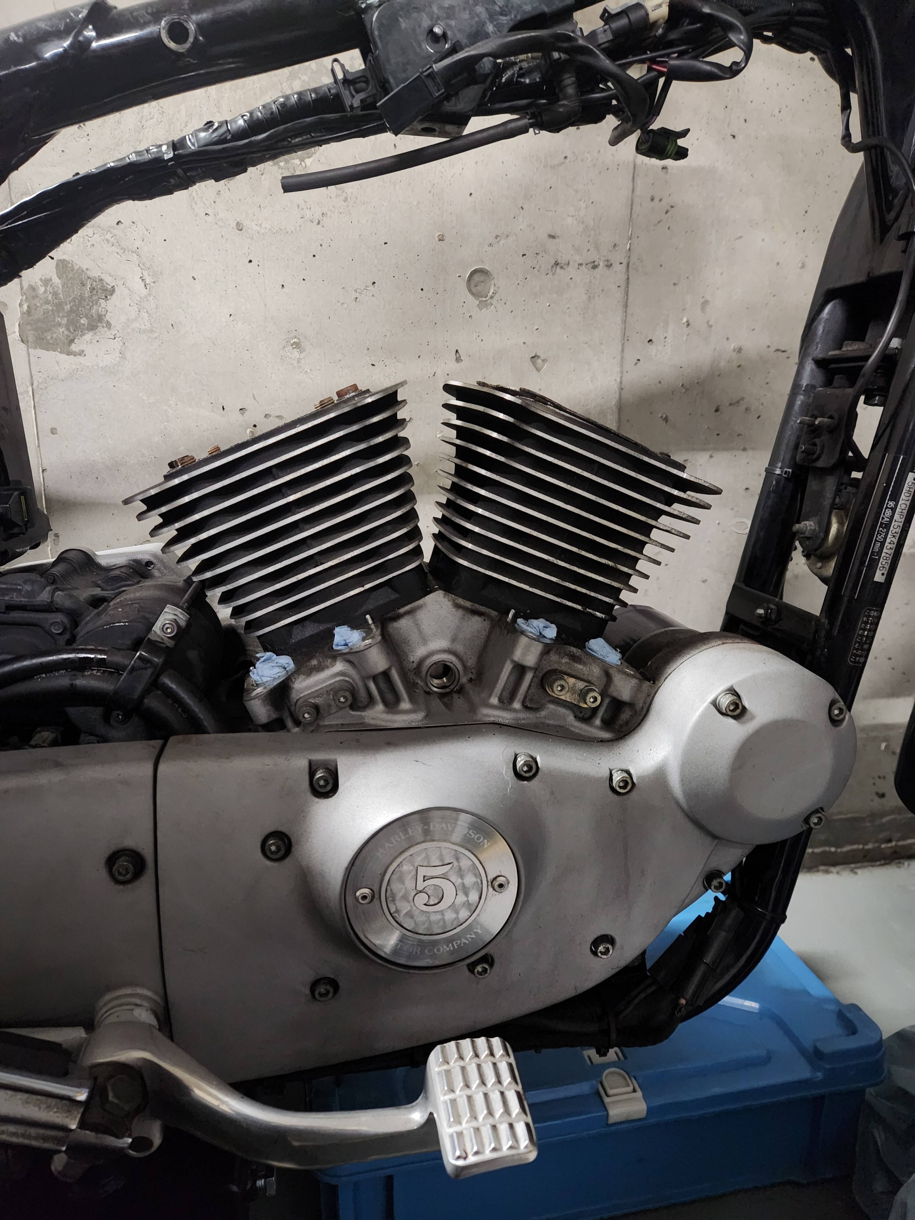 XL1200S 腰上オーバーホール ①分解 - スポーツスター '03 XL1200S