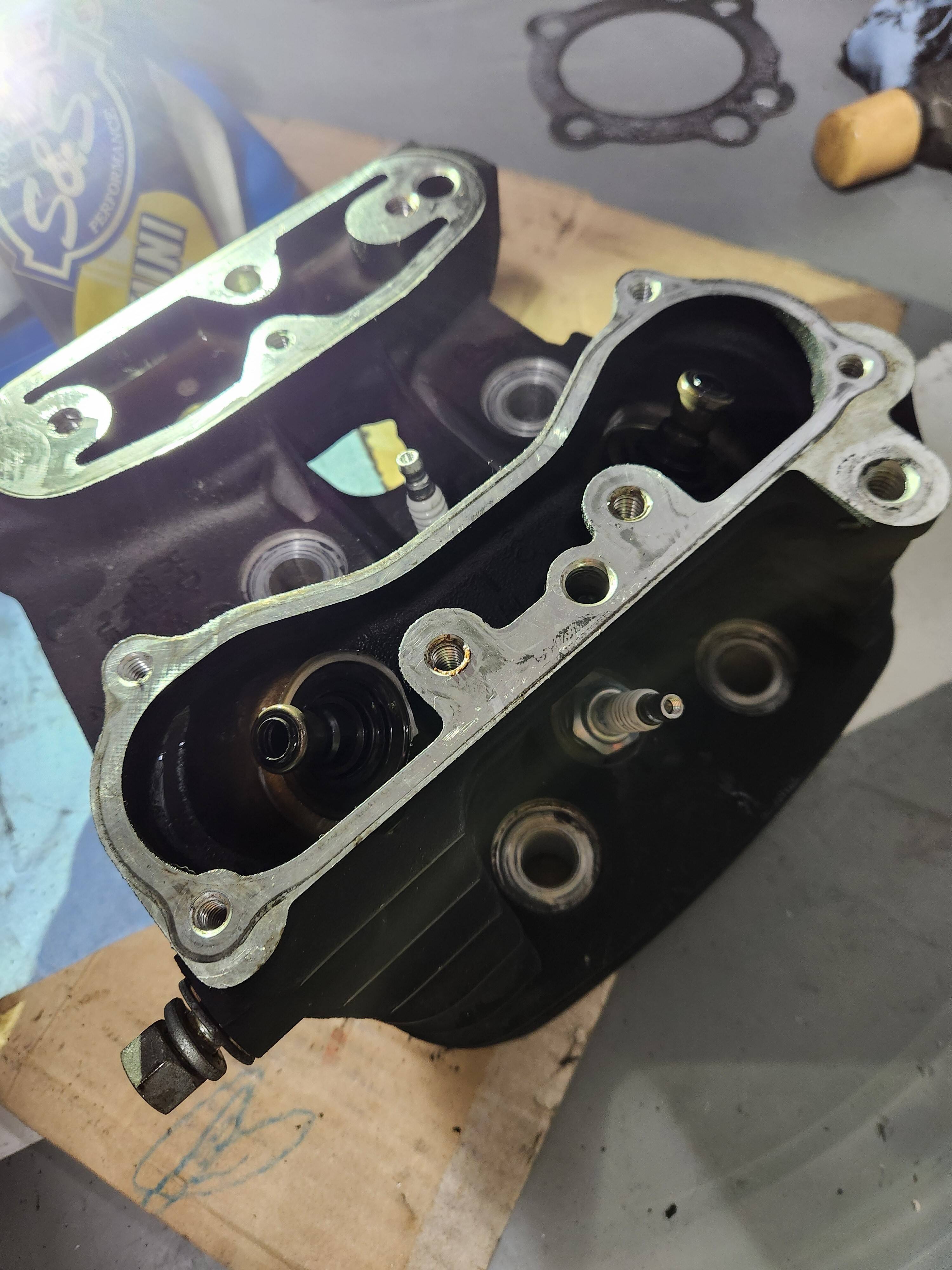 XL1200S 腰上オーバーホール ①分解 - スポーツスター '03 XL1200S