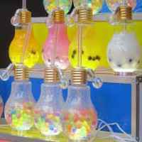 電球の形のジュース