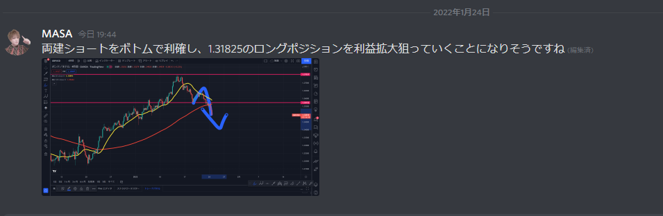 Fx革命 これがfxプロトレーダーmasa式裁量トレード Gbpusdポンドドルロング ショート両方とも利益 Solソラナの大暴落を読み解いたfxトレードセンスのあるメンバーの方だけmasa式両建て戦略について来て下さい Fx王子masaのmasaログ
