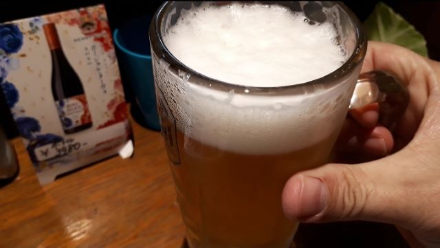 垂水駅前 串くし本舗での飲食風景(オリジナル写真)