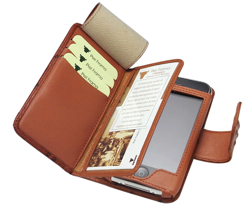 Piel Frama Natural Cowskin レザーケース(ウォレットタイプ) for iPhone 3G(Ostrich)