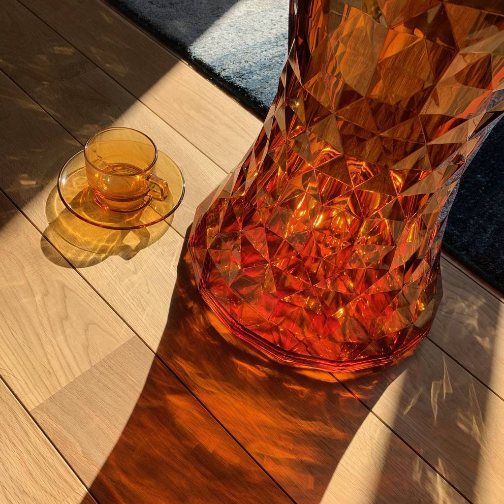 美品 Kartell STONE カルテル ストーンスツール アンバー チェア Stone/ストーンスツール￼￼￼kartell カルテルカラー：アンバー