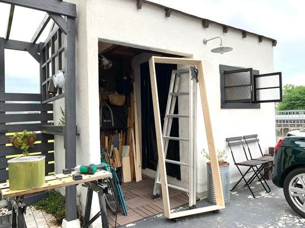 ランドリールームを隠し部屋に！秘密の隠しドアをDIY〜構想・ドア本体編〜