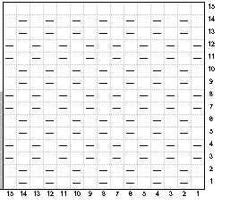 ２目のかのこ編み図