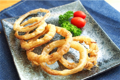 米粉でカリッサク！オニオンリング