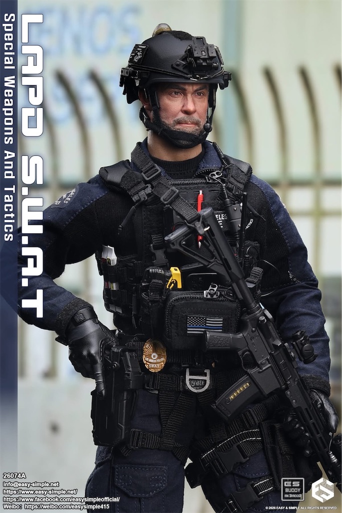 Lapd Toy Rifle 1/6 フィギュアニュース Easy&Simple LAPD S.W.A.T - MassiveToy DataVaolt マッシヴトイ 保管庫