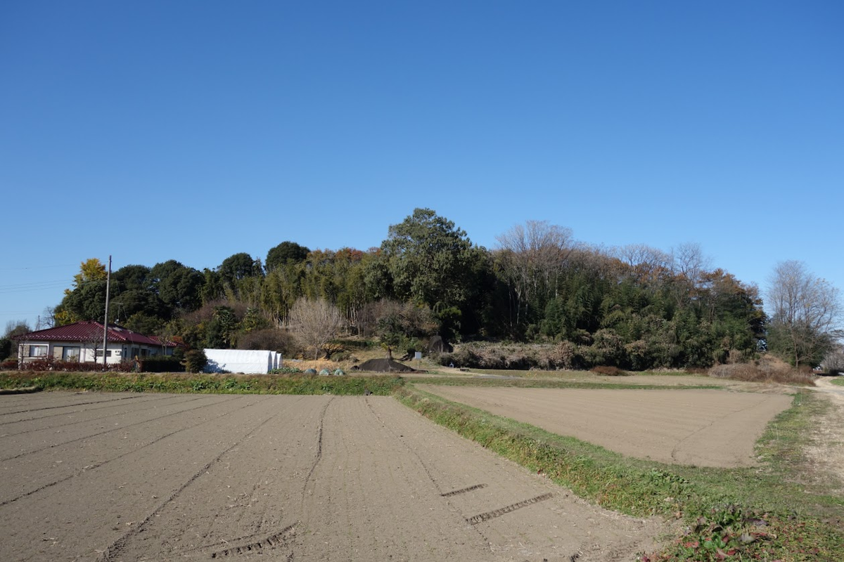 赤堀の牛石 洞山古墳（未到達） 群馬県伊勢崎市五目牛町 - 墳丘からの眺め