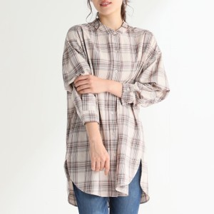 チェック柄シャツ